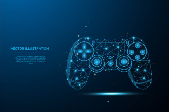 Download Low Poly Gamepad Illustration - Gamepad Collection