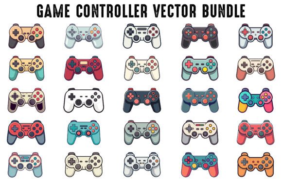 Download Modern Gamepad Controller Vector Bundle - Premium Resources